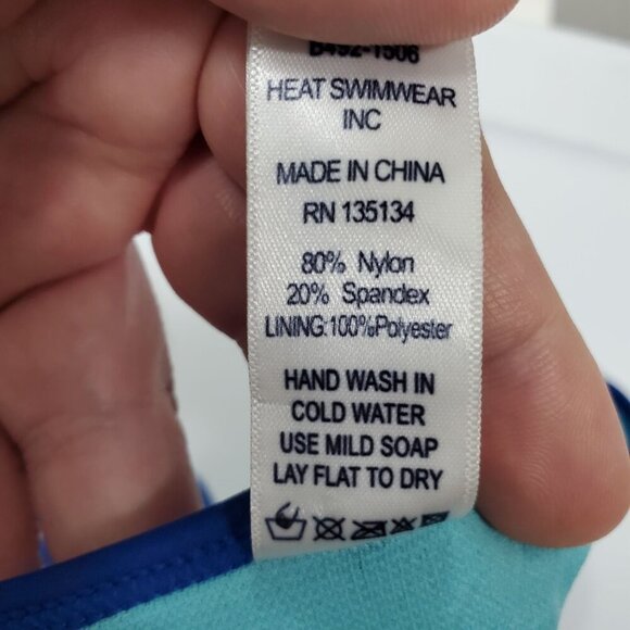 Bingo Surf Women's Blue Southwestern Navajo Print Swim Bikini Bottoms Size S - Picture 5 of 7